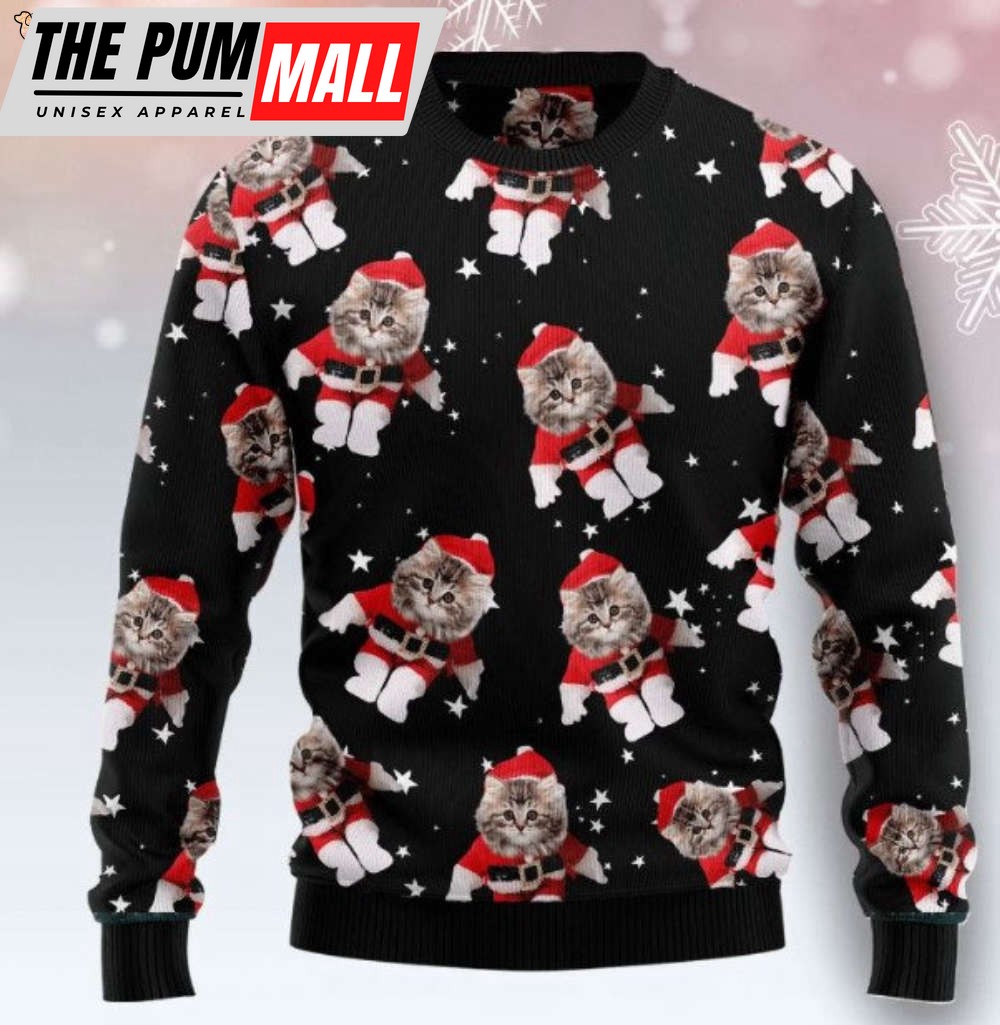 Personalized Cat Christmas Ugly Sweater, Pet Custom Funny Reindeer Horn Sweater, Pet Custom Christmas Sweater, Christmas Sweatshirt