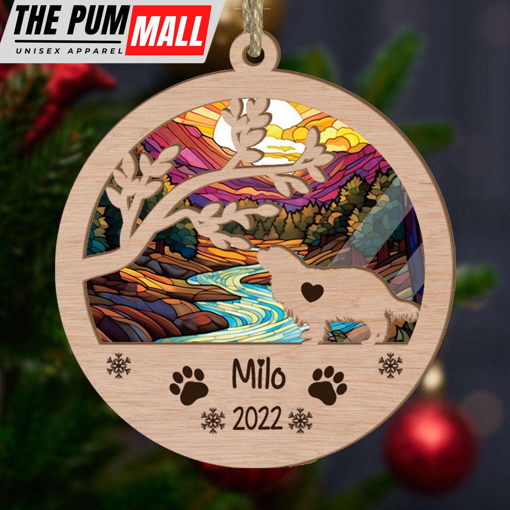 Personalized Cavalier King Charles Circle Branch Tree Suncatcher Ornament Gift for Dog Lover Limited Edition