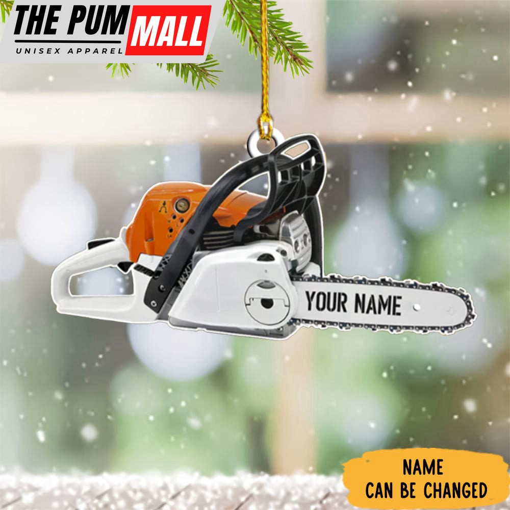 Personalized Chainsaw Christmas Ornament Chainsaw Christmas Tree Ornament 2023 Limited Edition