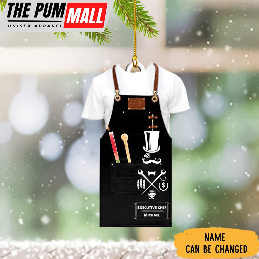 Personalized Chef Christmas Ornament Chef Christmas Tree Ornaments Gift For Cooking Lovers Limited Edition