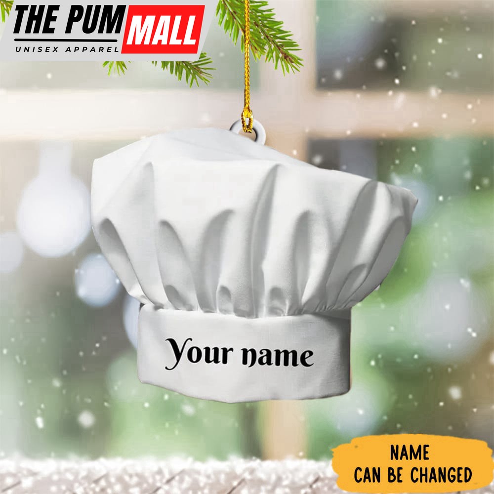 Personalized Chef Christmas Ornament Chef Hat Ornament 2023 Decoration Gifts Limited Edition