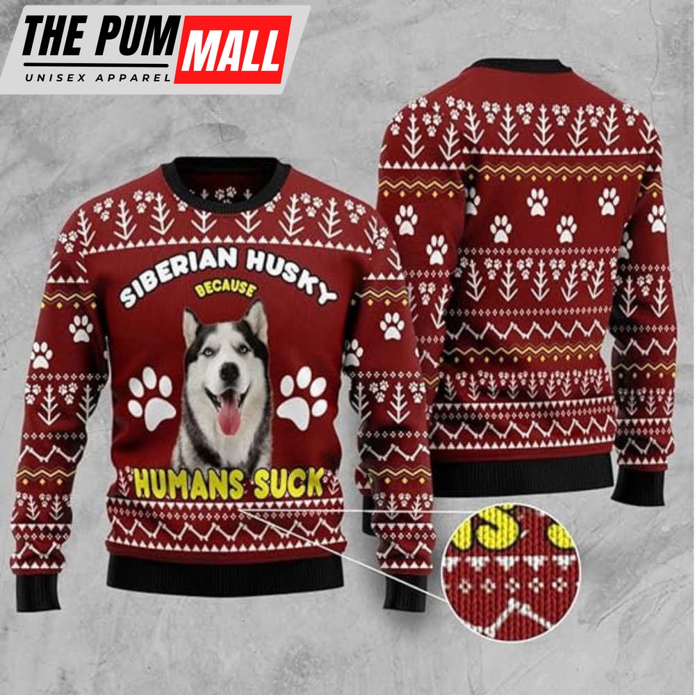 Personalized Cute Dog Photo Christmas Ugly Sweater, Christmas Gift for Pet Lover