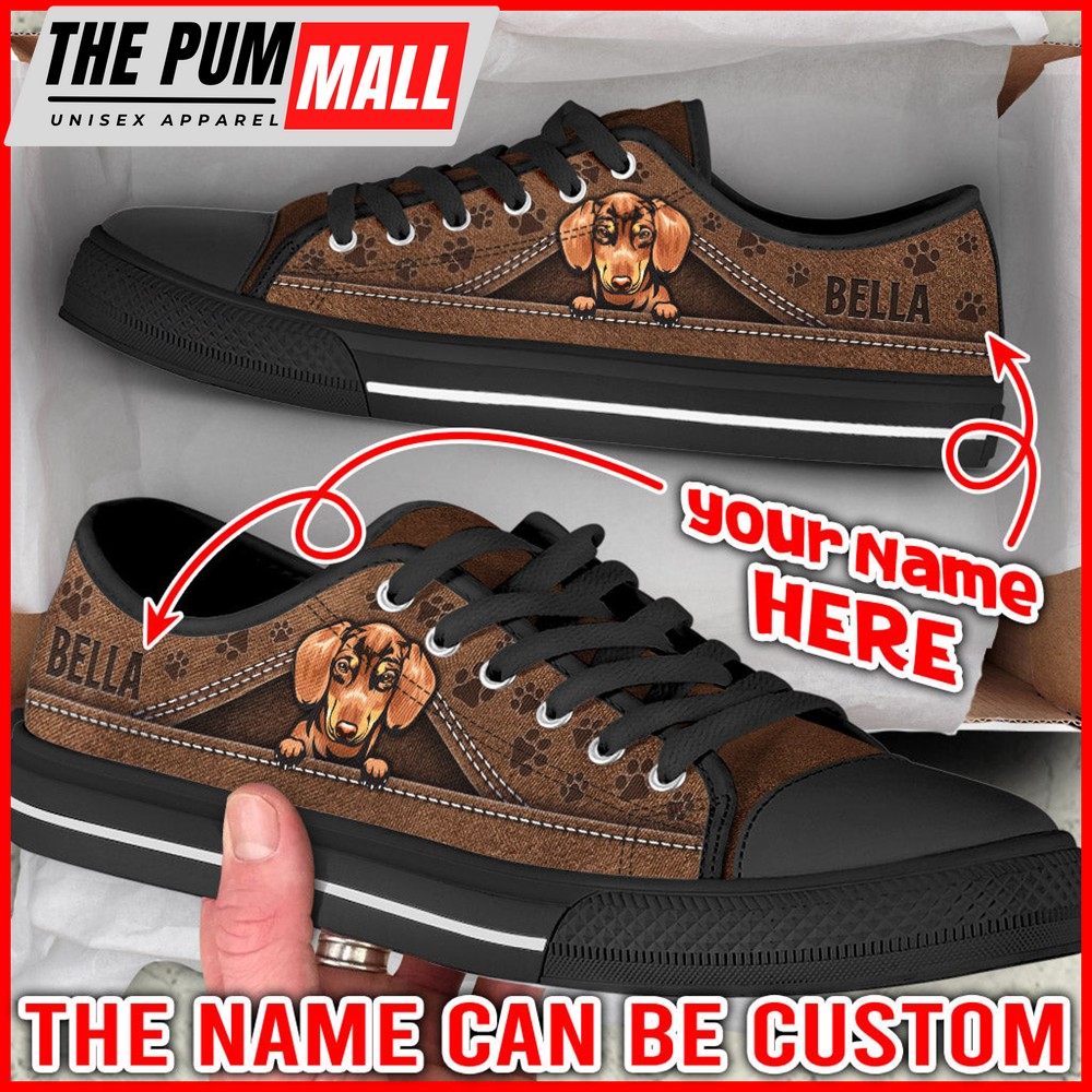 personalized-dachshund-dog-lover-shoes-peeking-low-top-sneaker-dog-walking-sho-ye2cgq3y Personalized Dachshund Dog Lover Shoes Peeking Low Top Sneaker – Dog Walking Shoes Men Women