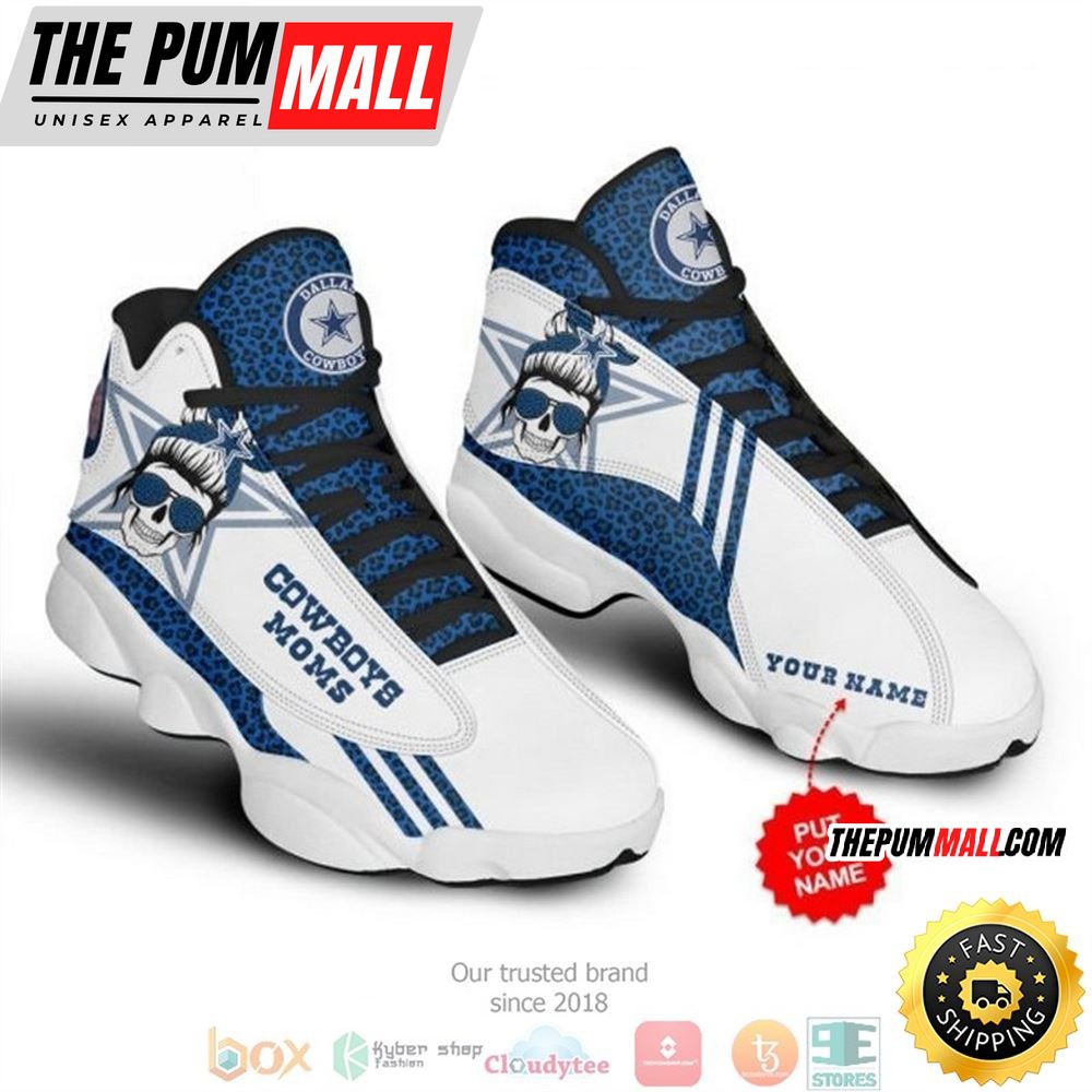 Personalized Dallas Cowboys Football Nfl 15 Big Logo Air Jd 13 Sneaker Shoes