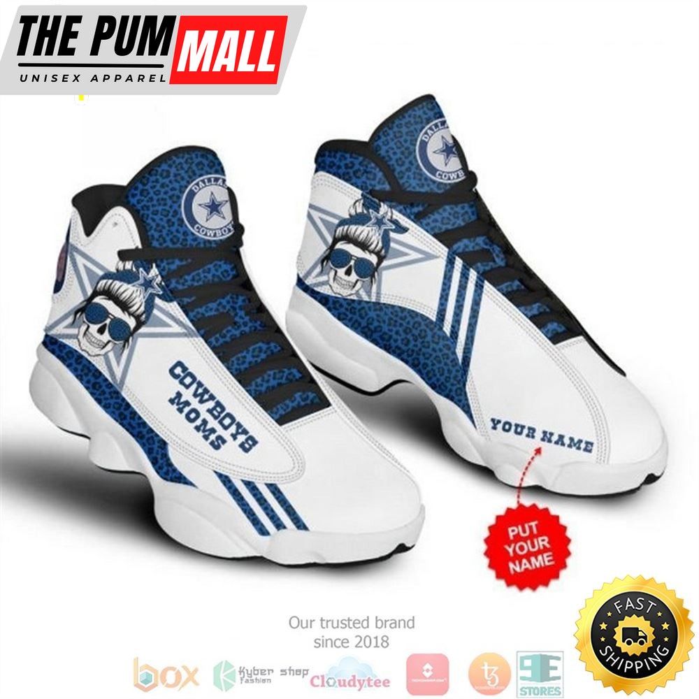 Personalized Dallas Cowboys Football Nfl 15 Big Logo Air Jd 13 Sneaker Shoes