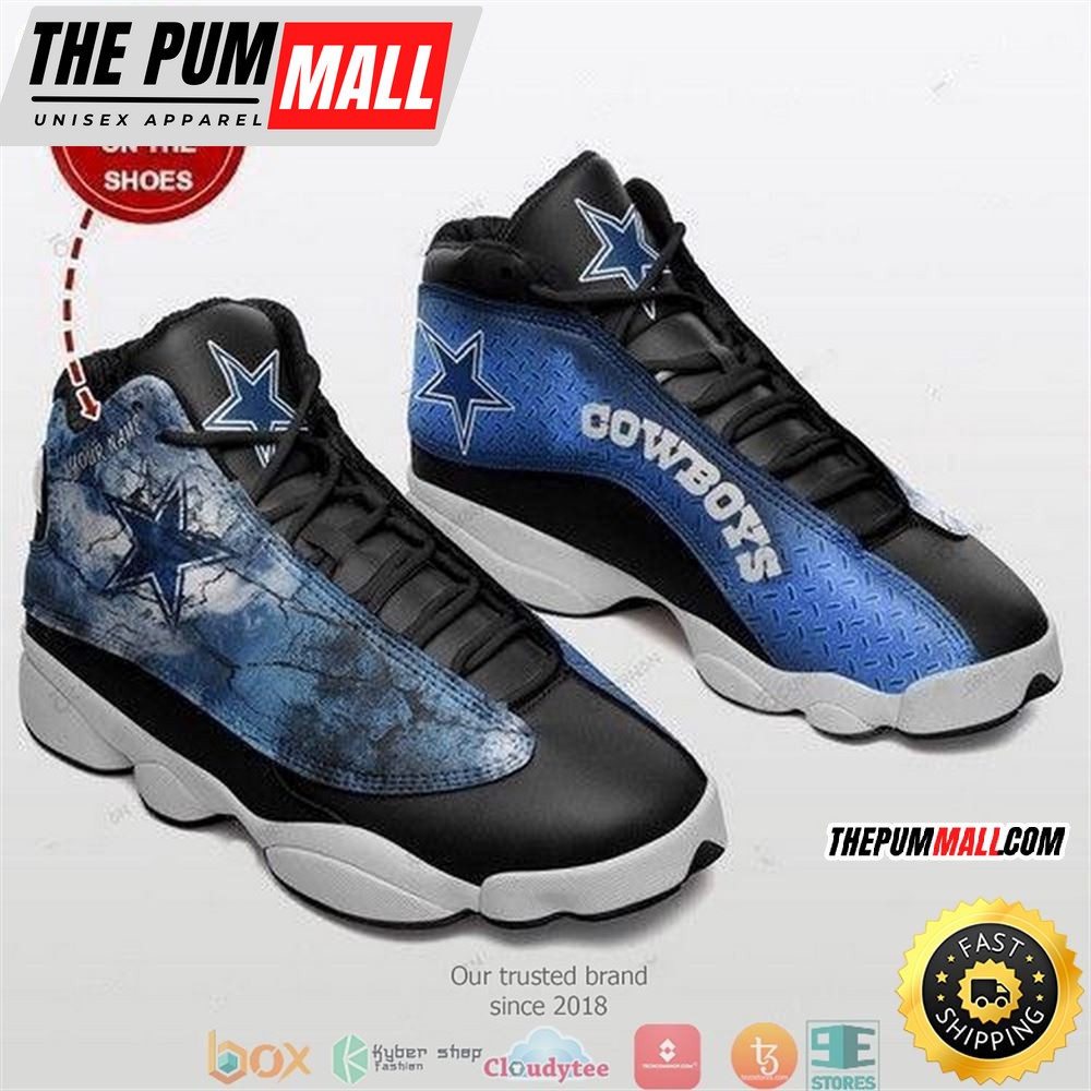 Personalized Dallas Cowboys Football Nfl Teams Air Jd 13 Sneaker Shoes