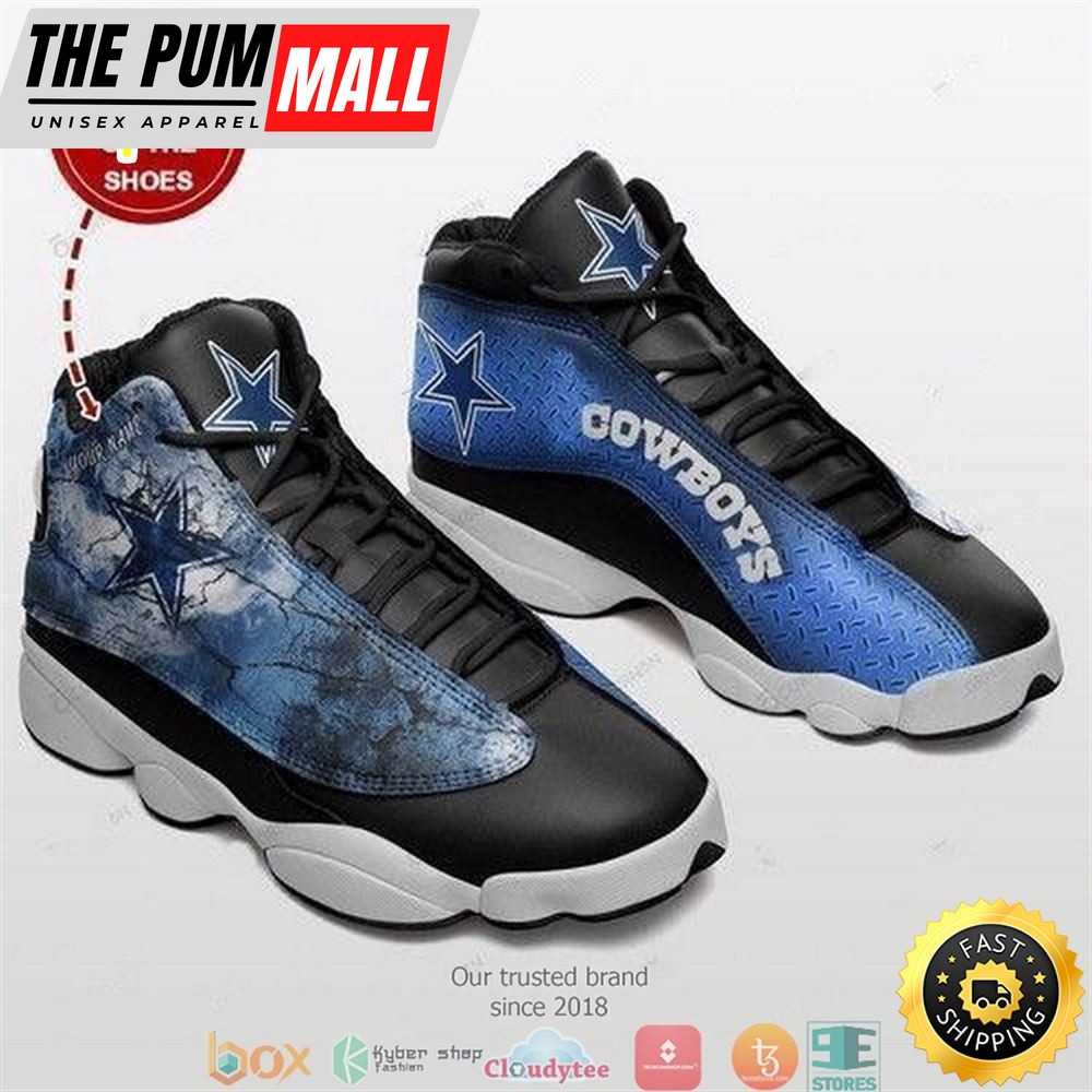 Personalized Dallas Cowboys Football Nfl Teams Air Jd 13 Sneaker Shoes