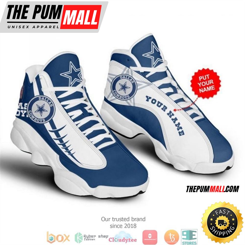 Personalized Dallas Cowboys Nfl Team 3 Air Jd 13 Sneaker Shoes