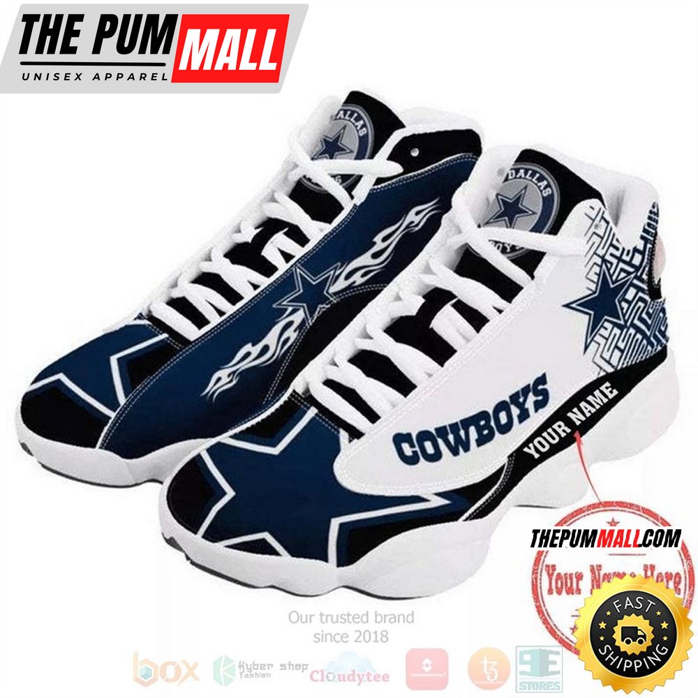 Personalized Dallas Cowboys Nfl Team Custom Air Jd 13 Shoes