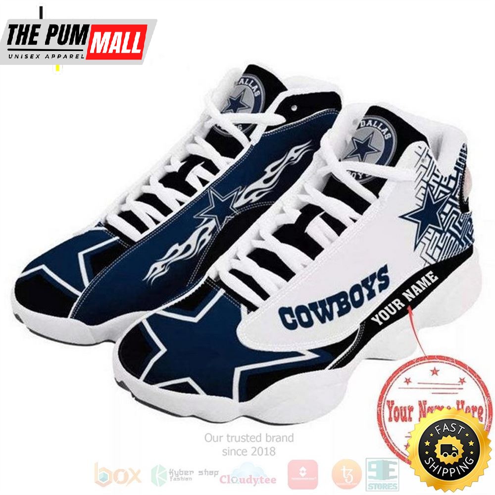 Personalized Dallas Cowboys Nfl Team Custom Air Jd 13 Shoes