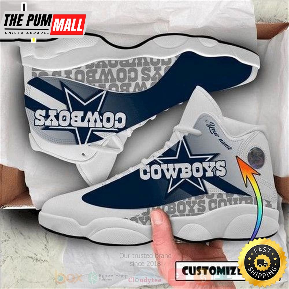Personalized Dallas Cowboys Team Nfl Team Custom Air Jd 13 Shoes
