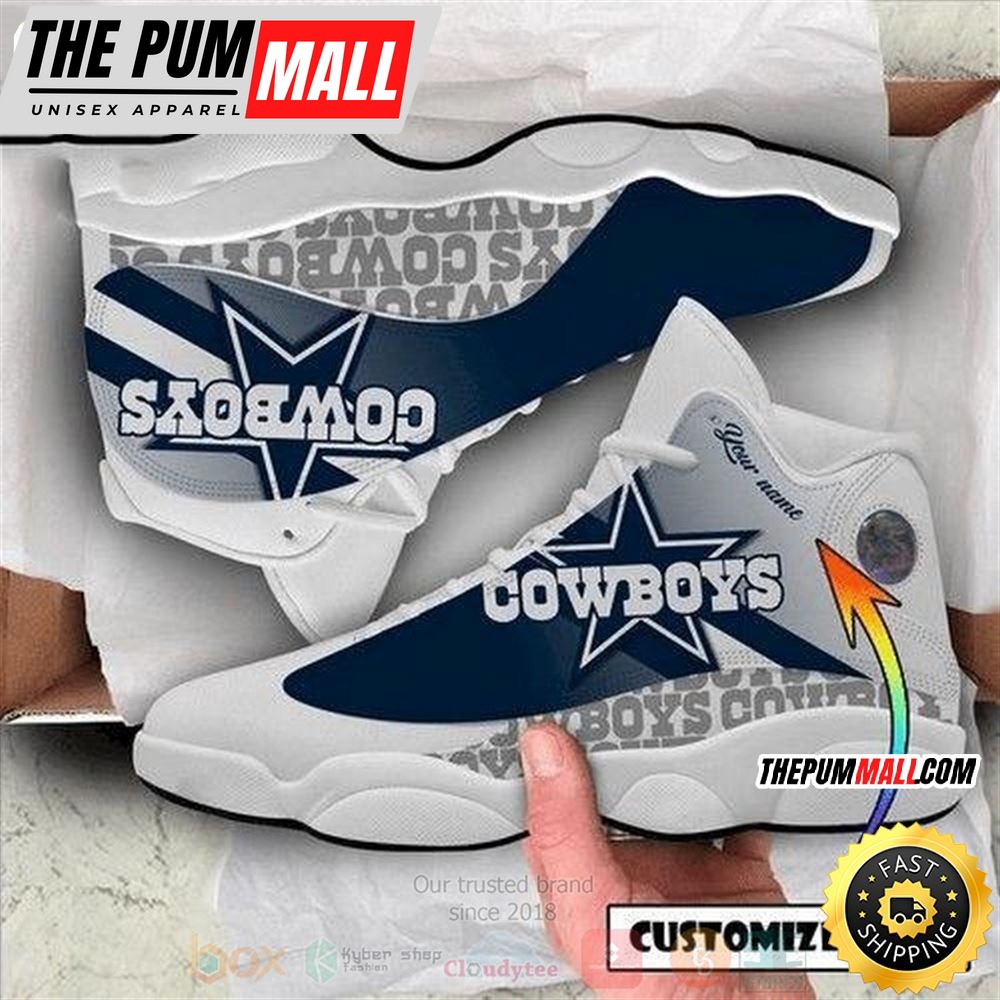 Personalized Dallas Cowboys Team Nfl Team Custom Air Jd 13 Shoes