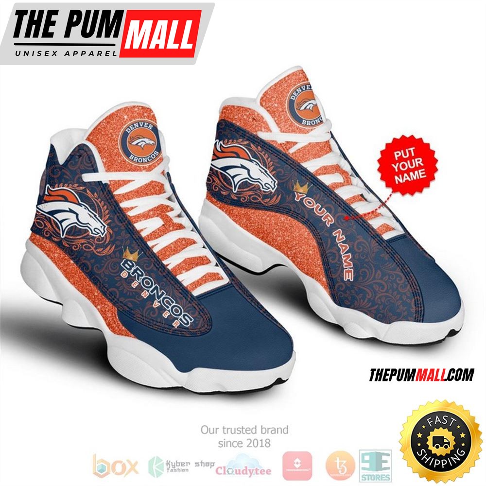 Personalized Denver Broncos Nfl Custom Air Jd 13 Shoes
