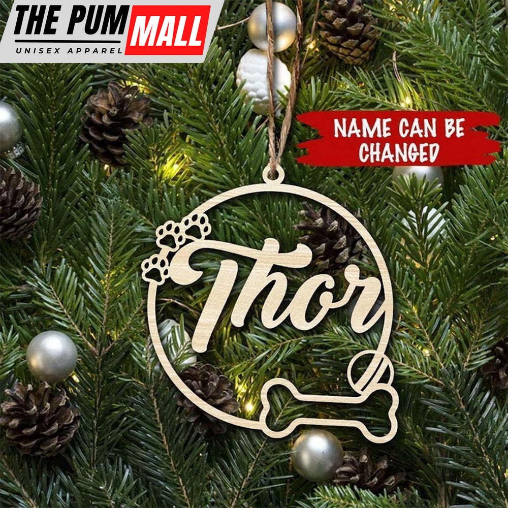 Personalized Dog Bone Christmas Ornament With Name Customizable Christmas Ornament Limited Edition