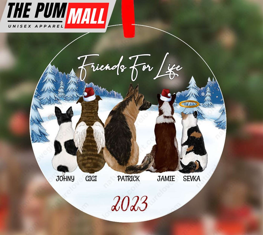 Personalized Dog Ornament with Name Christmas Gift for Pet Lover Limited Edition