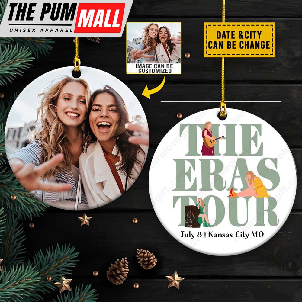 Personalized Eras Tour Looks Taylor Swift Ornament Christmas Ceramic Keepsake for Fans Limited Edition