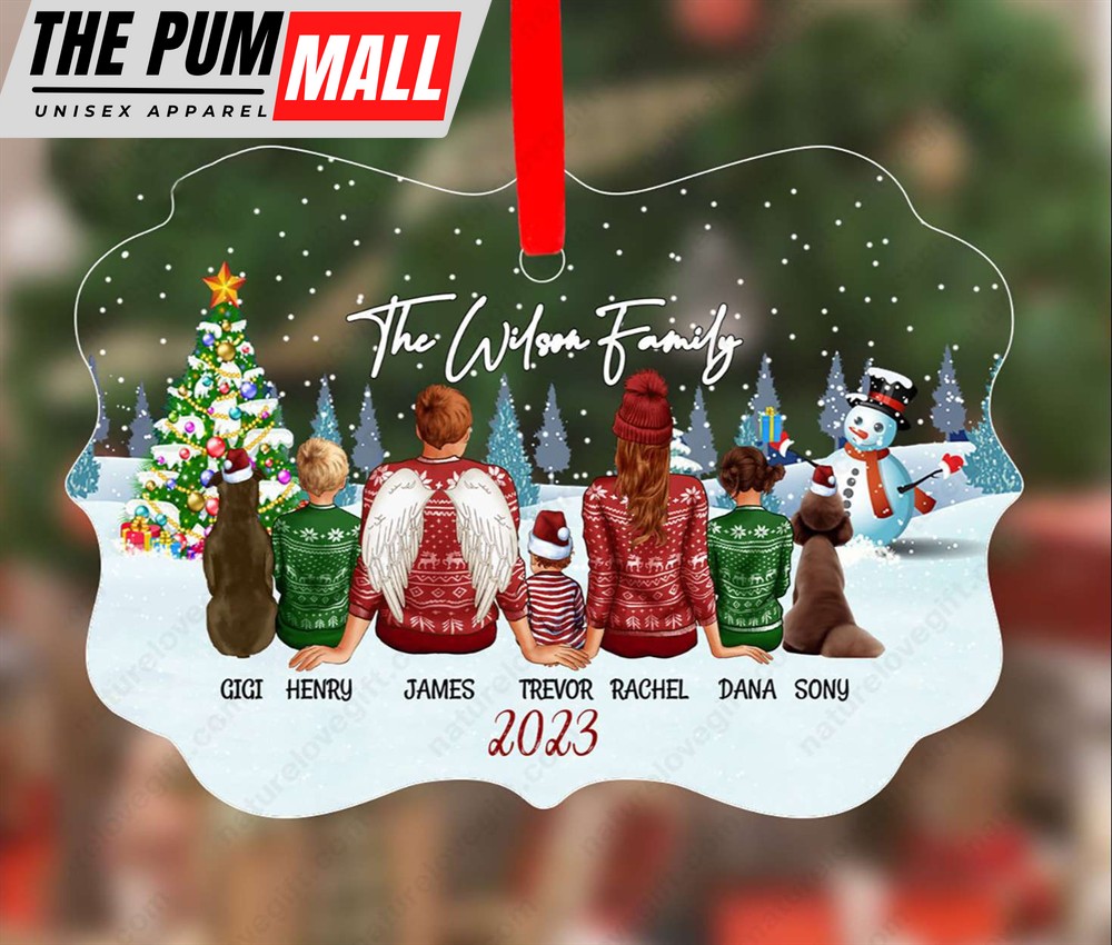 Personalized Family Christmas Ornament With Name Acrylic Keepsake Limited Edition