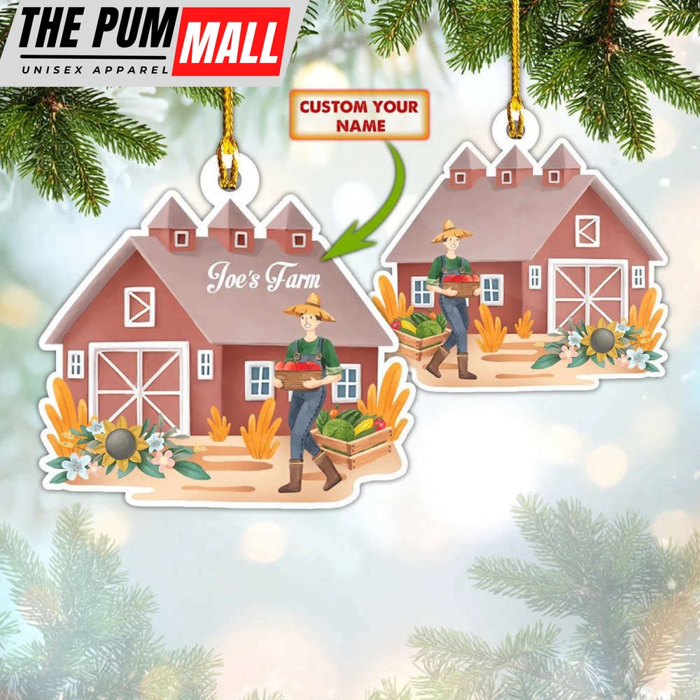 Personalized Farmhouse Ornament Farmhouse Christmas Tree Ornaments Decoration Gifts Limited Edition