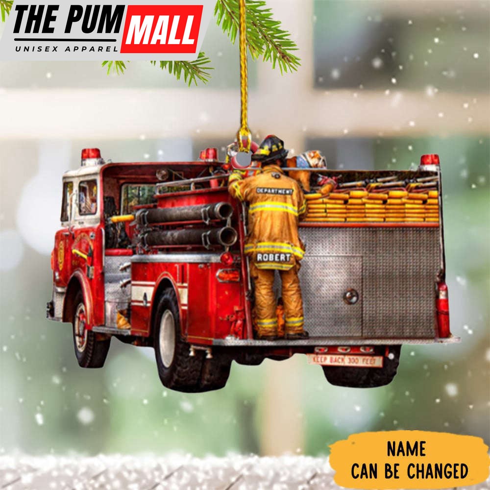 Personalized Firefighter Ornament Fireman Ornaments Christmas Tree Decorating Ideas Limited Edition