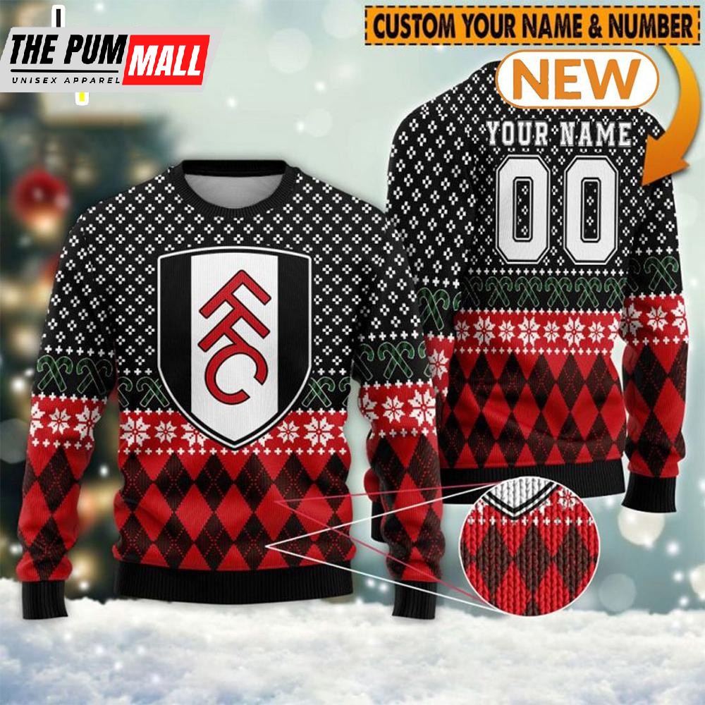 Personalized Fulham Ugly Christmas Sweater Shirt, Sweatshirt