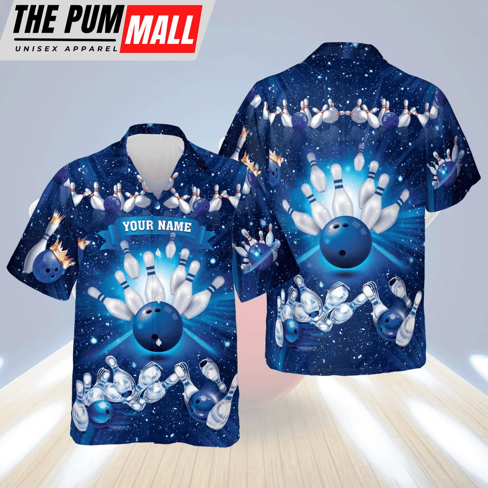 Personalized Funny Bowling Shirts: Custom Hawaiian Shirt for Men