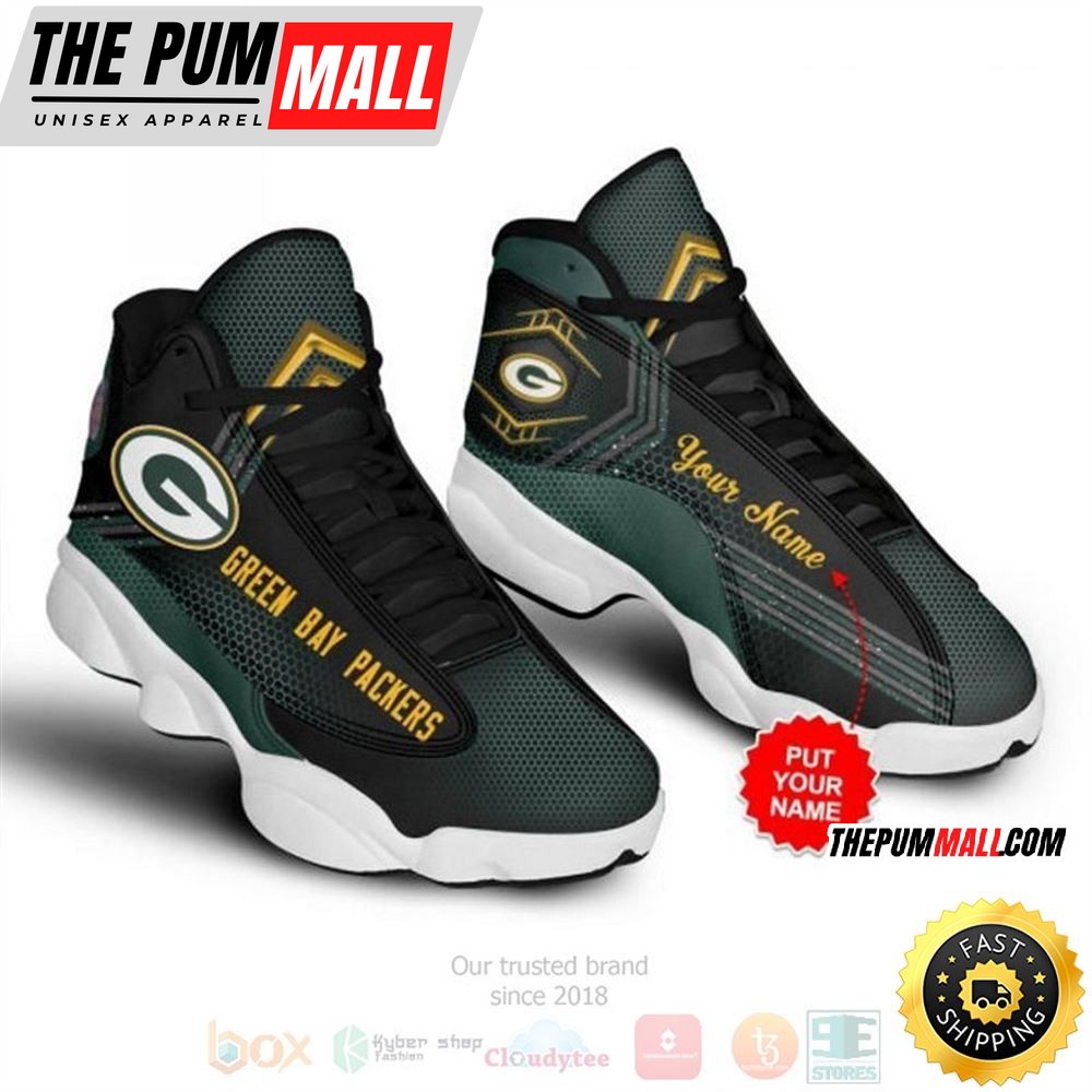 Personalized Green Bay Packerss Nfl Custom Air Jd 13 Shoes