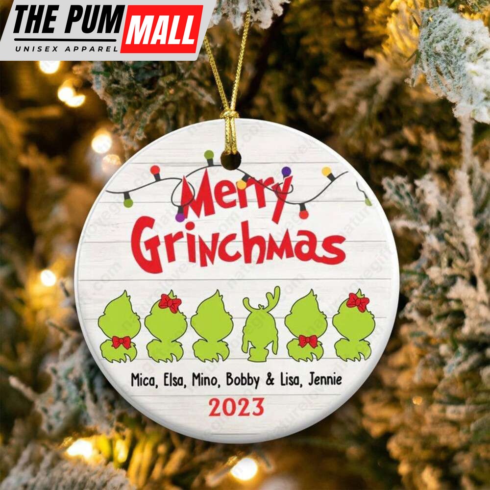 Personalized Grinch Family Christmas Ornament Xmas Gift for Family’s Member Limited Edition
