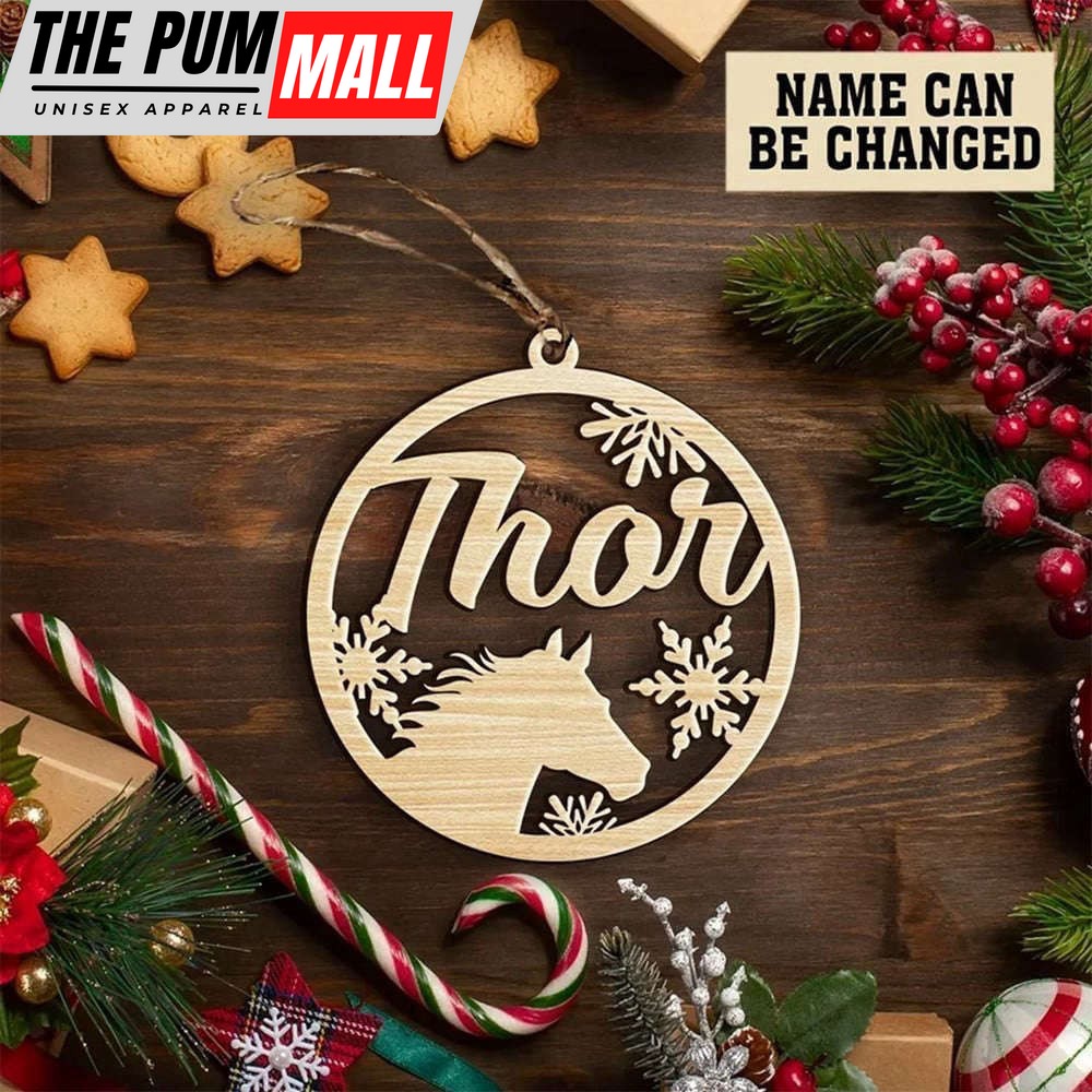 Personalized Horse Christmas Ornament With Names Horse Christmas Tree Ornament Limited Edition