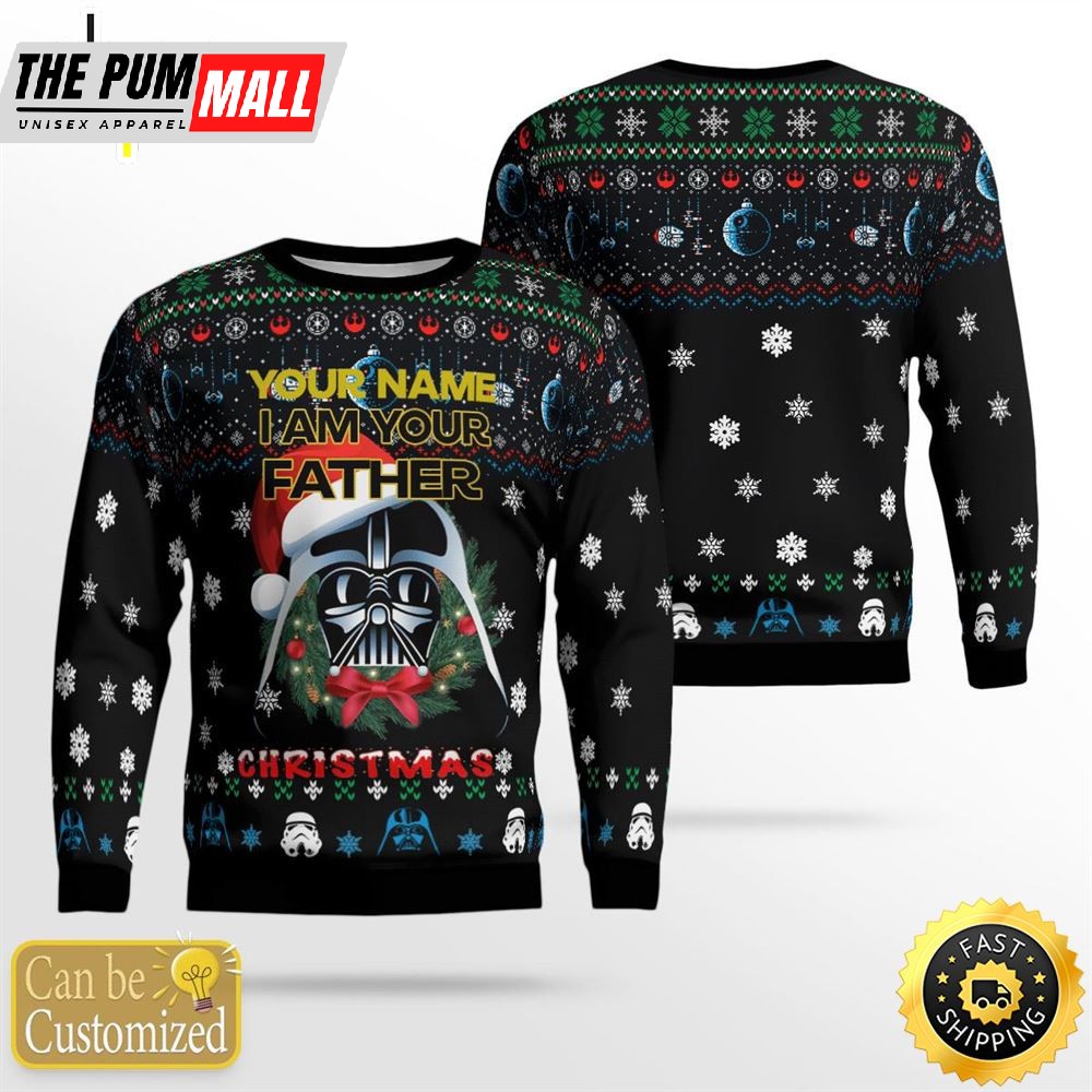 Personalized I Am Your Father Christmas Sweater