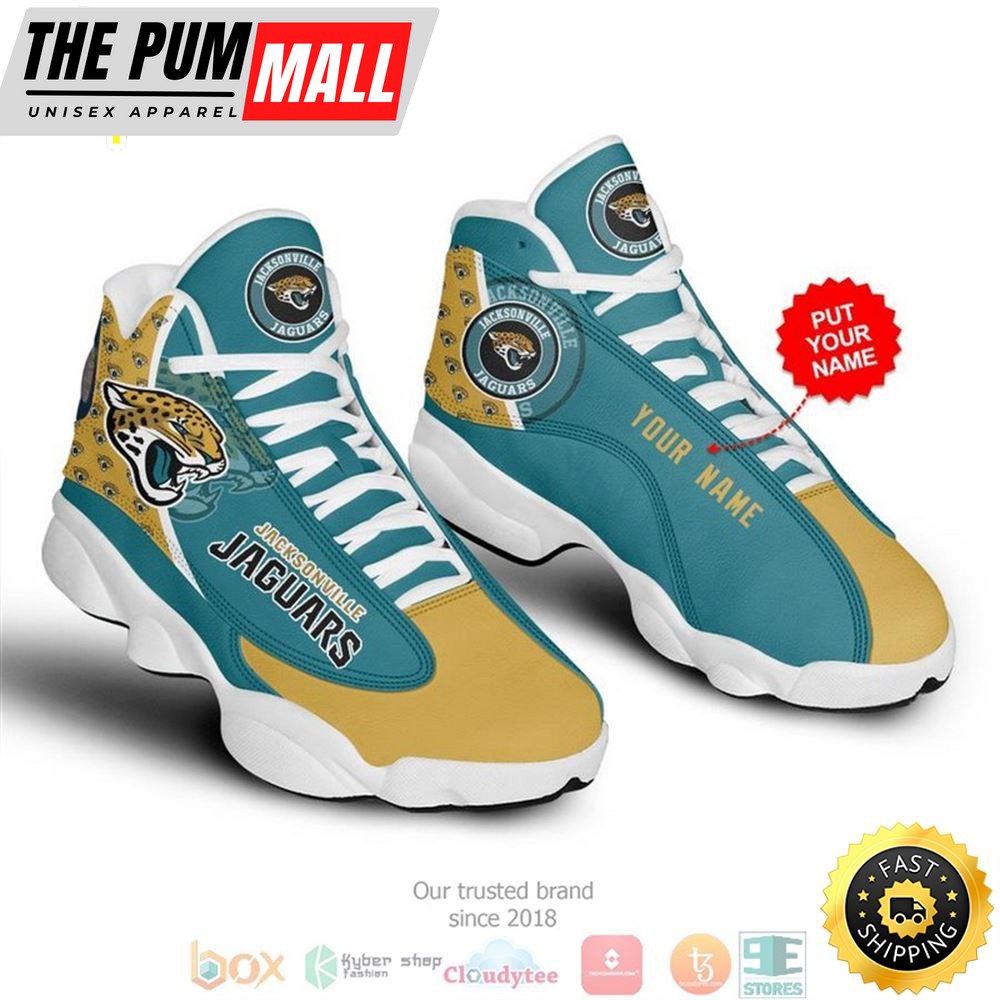Personalized Jacksonville Jaguars Nfl 5 Football Air Jd 13 Sneaker Shoes