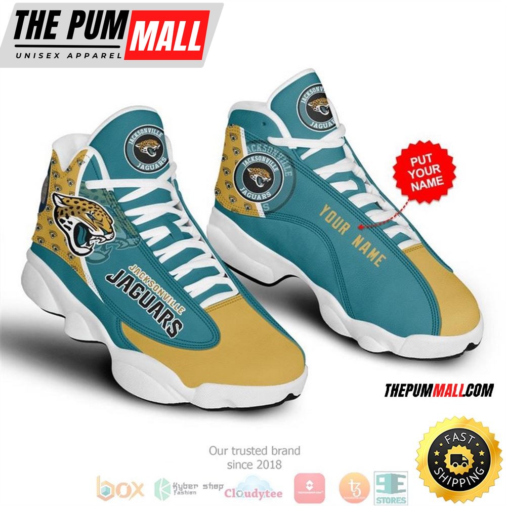 Personalized Jacksonville Jaguars Nfl 5 Football Air Jd 13 Sneaker Shoes
