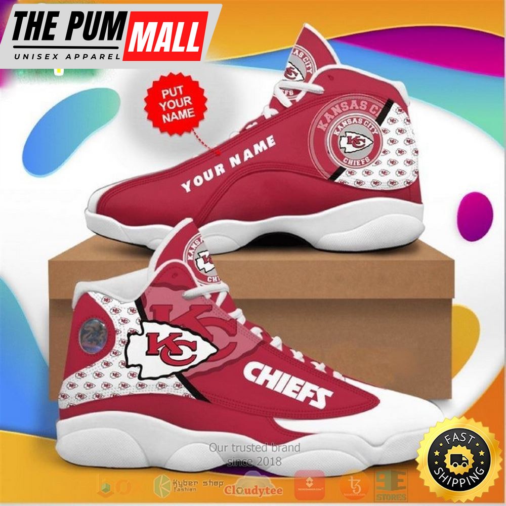 Personalized Kansas City Chiefs Nfl Team Custom Air Jd 13 Shoes