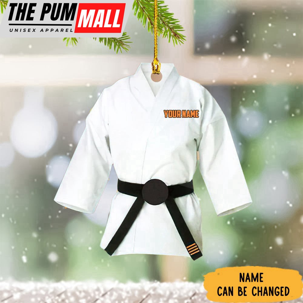 Personalized Karate Christmas Ornament Karate Christmas Tree Ornaments Presents Limited Edition