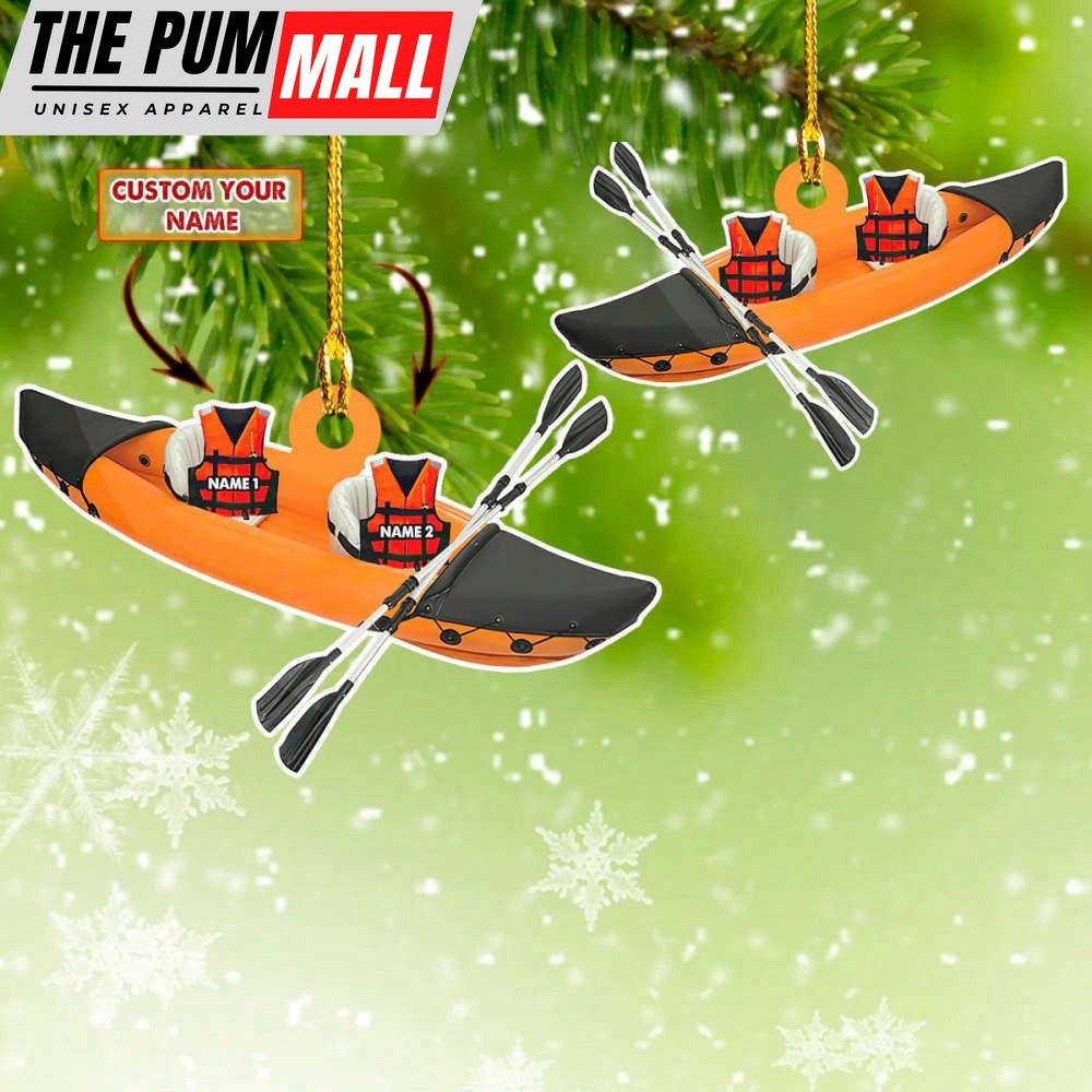 Personalized Kayak Ornament Kayak Christmas Tree Ornaments Presents Limited Edition