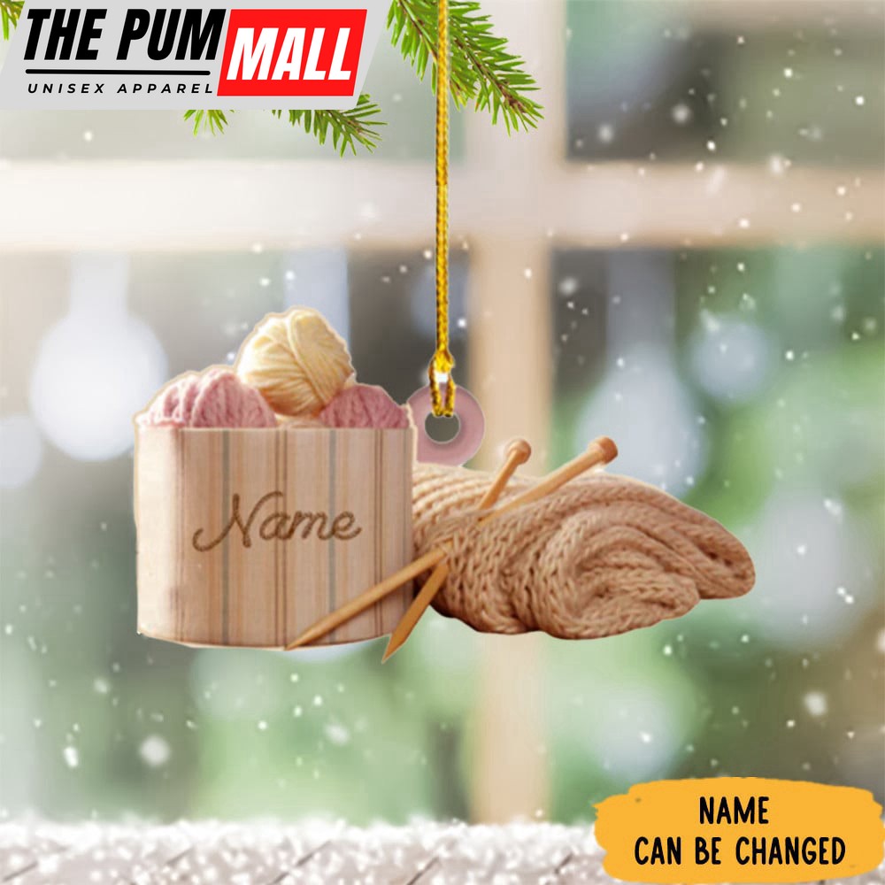 Personalized Knitting Ornament Christmas Ornaments For Knitters Decorations Gift Limited Edition