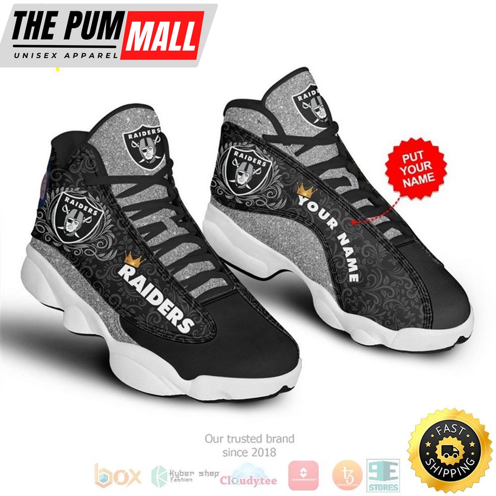 Personalized Las Vegas Raiders Nfl Custom Air Jd 13 Shoes