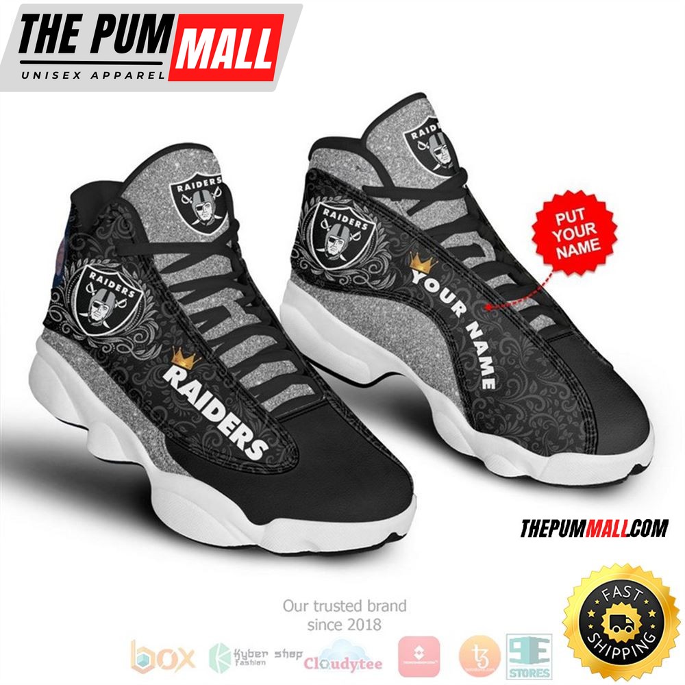 Personalized Las Vegas Raiders Nfl Custom Air Jd 13 Shoes