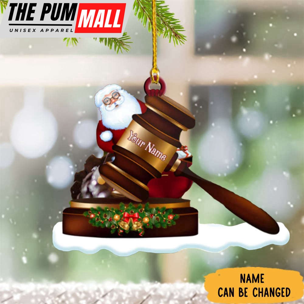 Personalized Lawyer Christmas Ornament Gavel Christmas Ornament 2023 Limited Edition