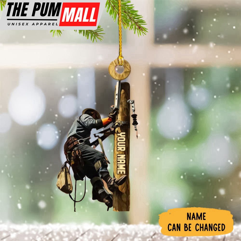 Personalized Lineman Christmas Ornament Lineman Christmas Tree Ornament Decor Gifts Limited Edition
