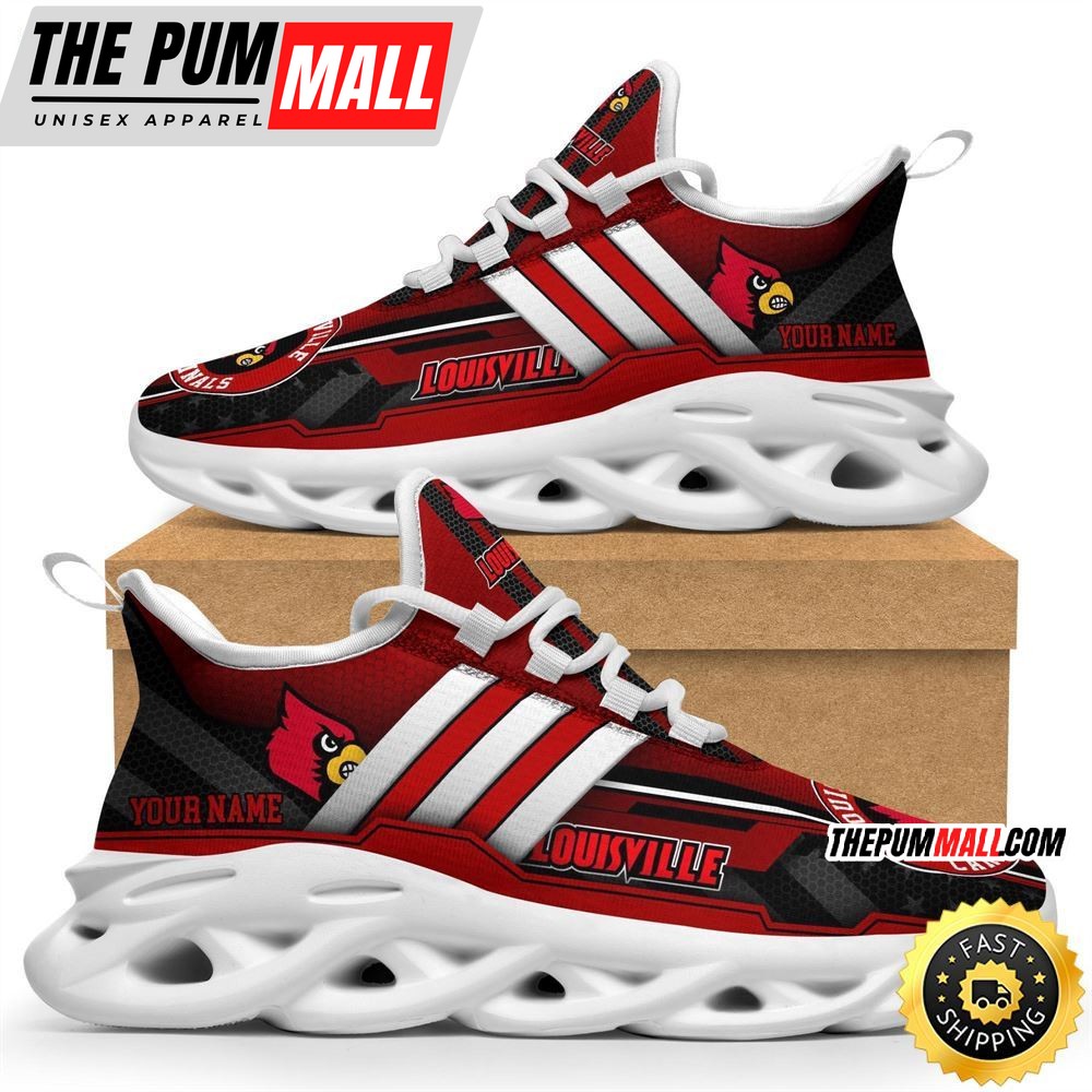 Personalized Louisville Cardinals Max Soul Shoes Sneakers Elevate Your Every Step