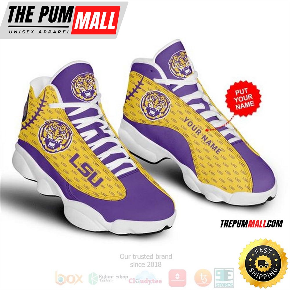 Personalized Lsu Tigers Nfl Custom Air Jd 13 Shoes