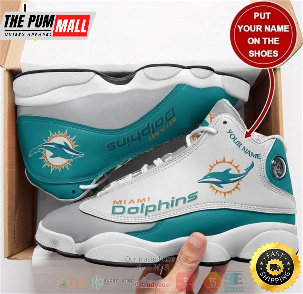 Personalized Miami Dolphins Nfl Football Team Custom Air Jd 13 Shoes