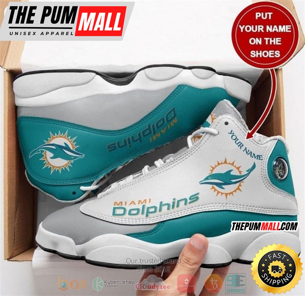 Personalized Miami Dolphins Nfl Football Team Custom Air Jd 13 Shoes