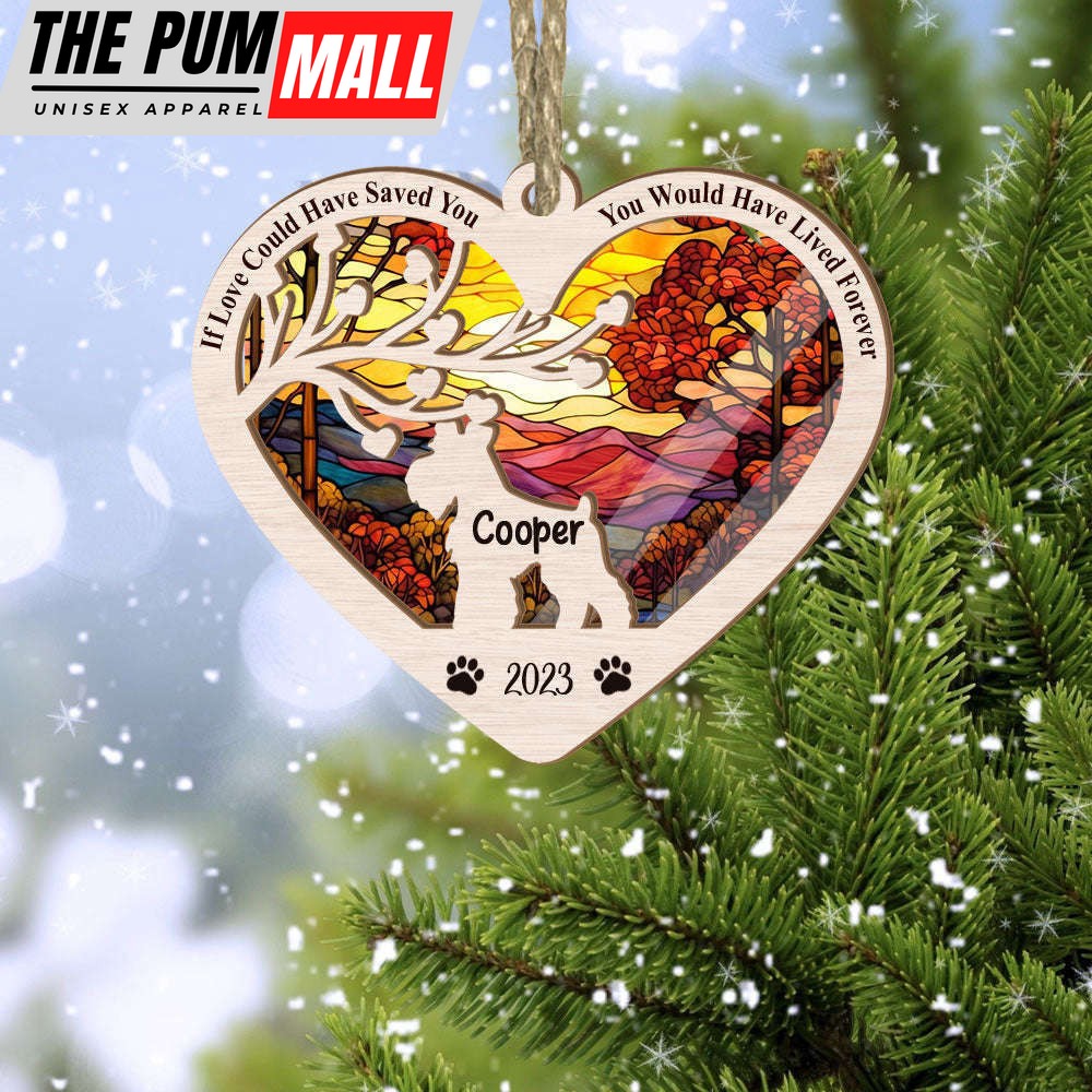 Personalized Mini Schnauzer Suncatcher Ornament Dog Memorial Ornament Personalized And Year Lost Dog Gift Limited Edition