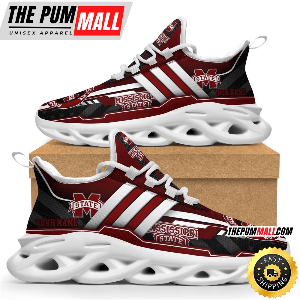 Personalized Mississippi State Bulldogs Max Soul Shoes Sneakers Elevate Your Every Step