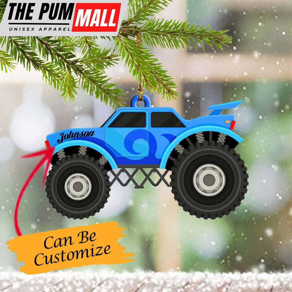 Personalized Monster Truck Ornament Blaze Monster Jam Christmas Tree Ornament Decorations Limited Edition