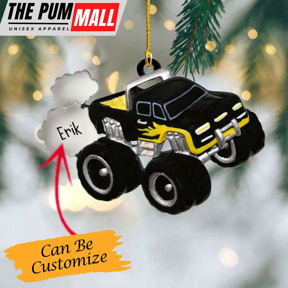Personalized Monster Truck Ornament Custom Monster Truck Christmas Tree Ornaments Limited Edition