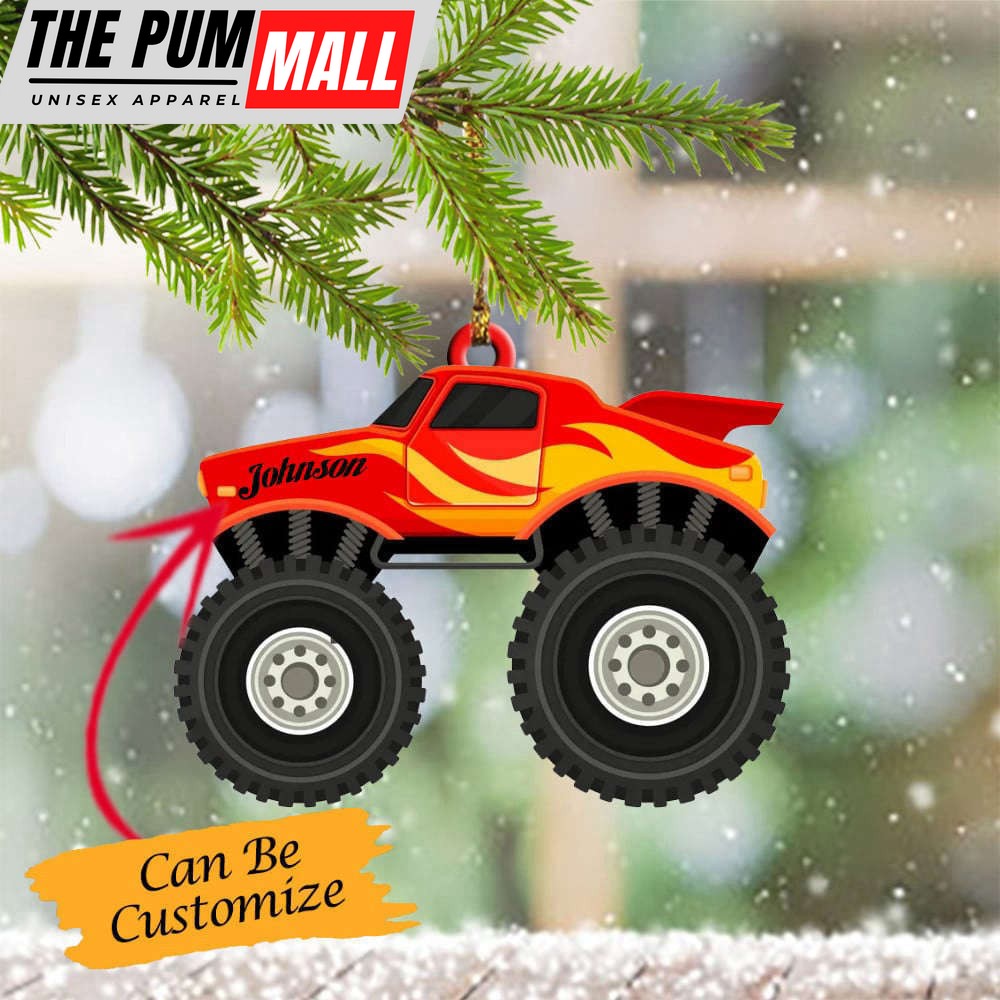 Personalized Monster Truck Ornament Monster Jam Christmas Ornament Xmas Decorations Limited Edition