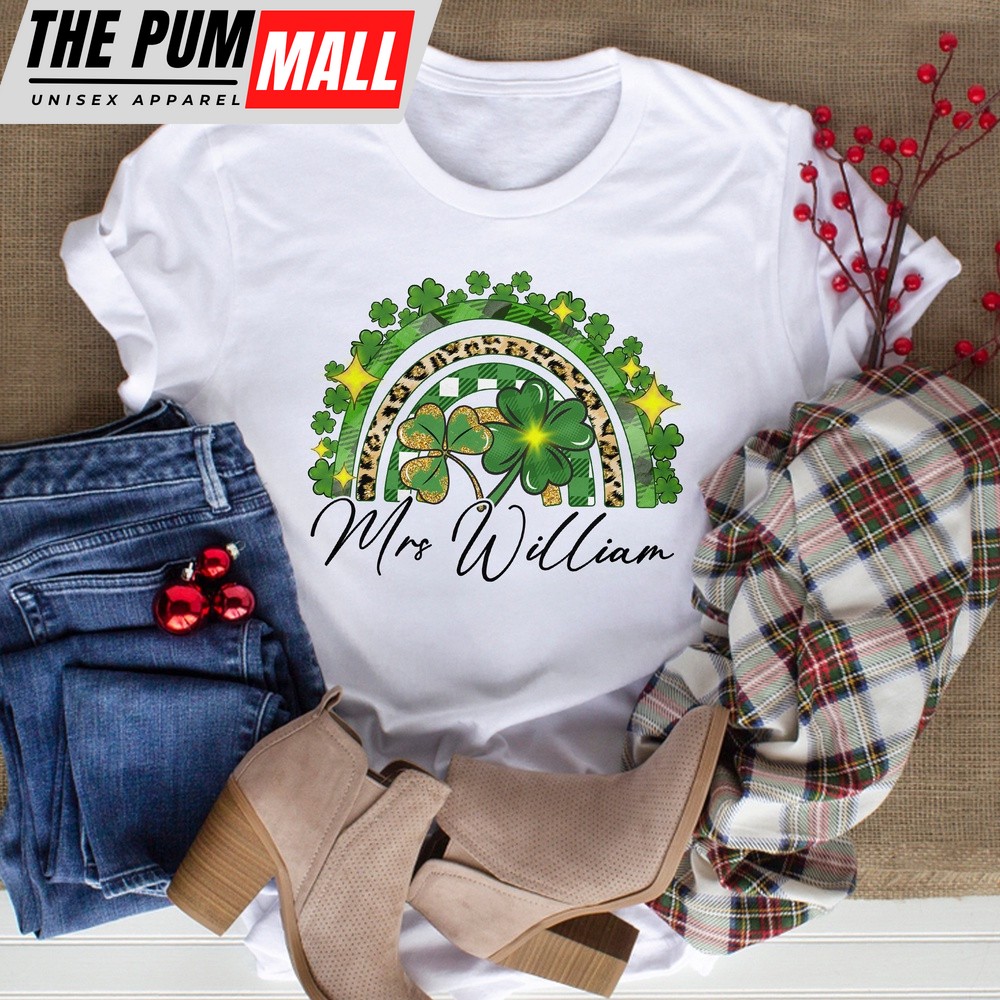 Personalized Name Teacher Shirt, St Patrick’s Day School Shirt, Custom Teacher T-shirt, Elementary Teacher Shirt, Teacher Gift, Irish 1392676592