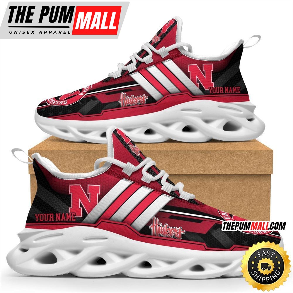 Personalized Nebraska Cornhuskers Max Soul Shoes Sneakers Elevate Your Every Step